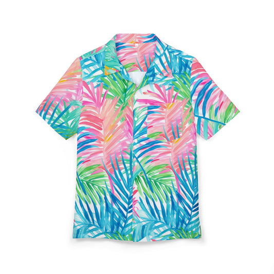 Tropical Palm Leaf Hawaiian Shirt