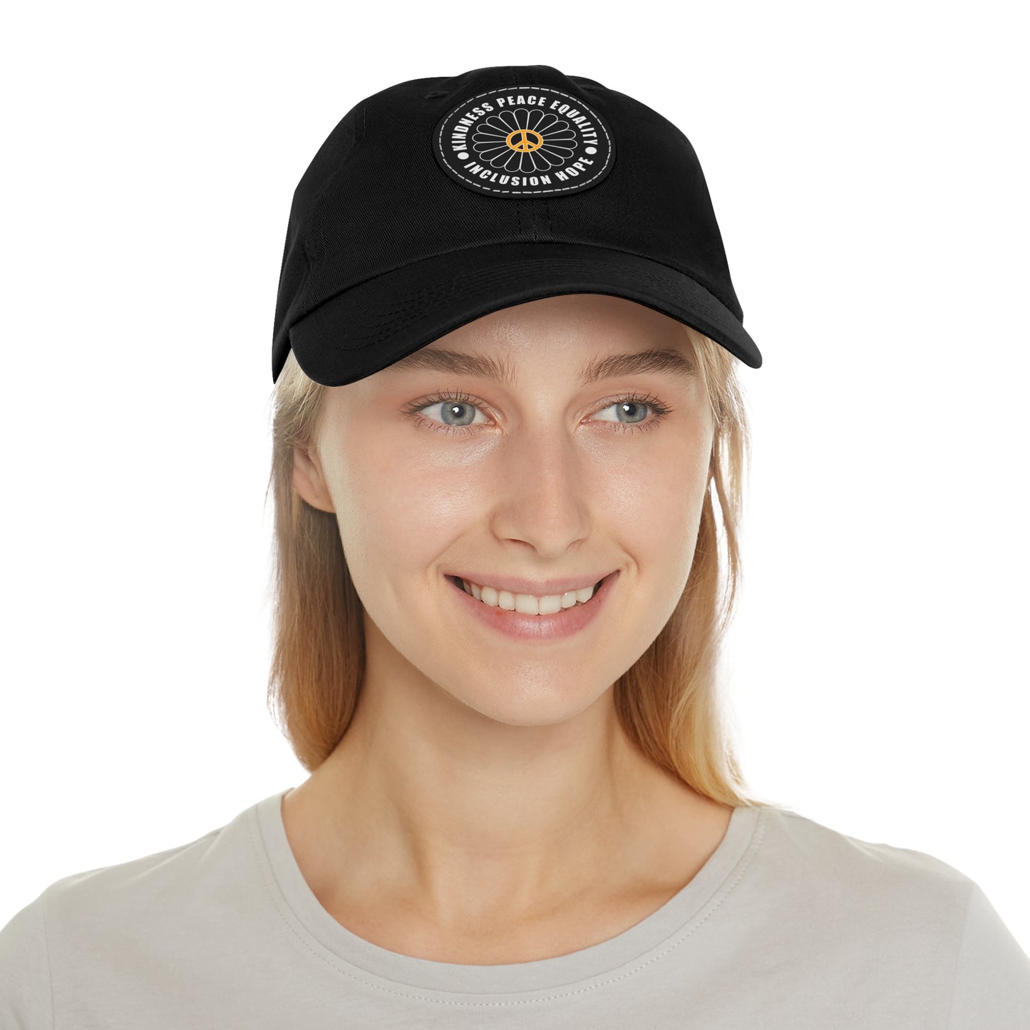 Black Patch Hat - Kindness & Peace