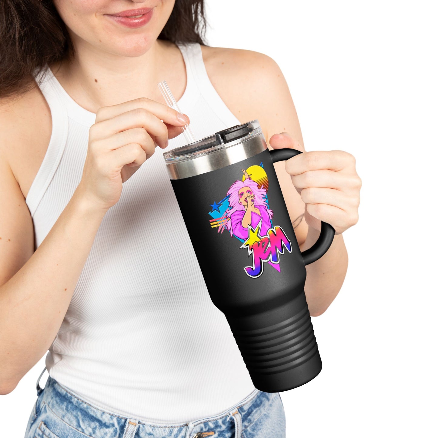 Jem and the Holograms Insulated Travel Mug, 40oz
