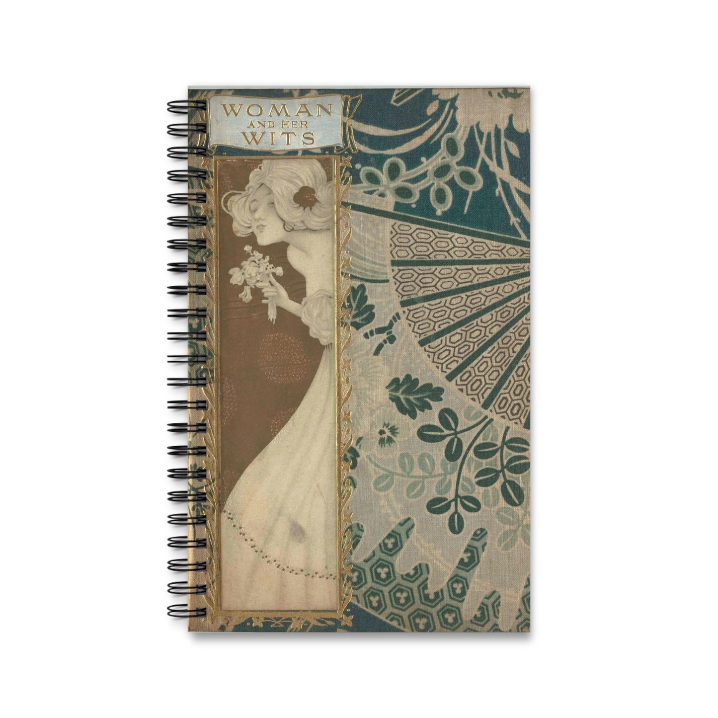 “Woman and Her Wits” Spiral Journal | Blank, Lined, Dot Grid, Task