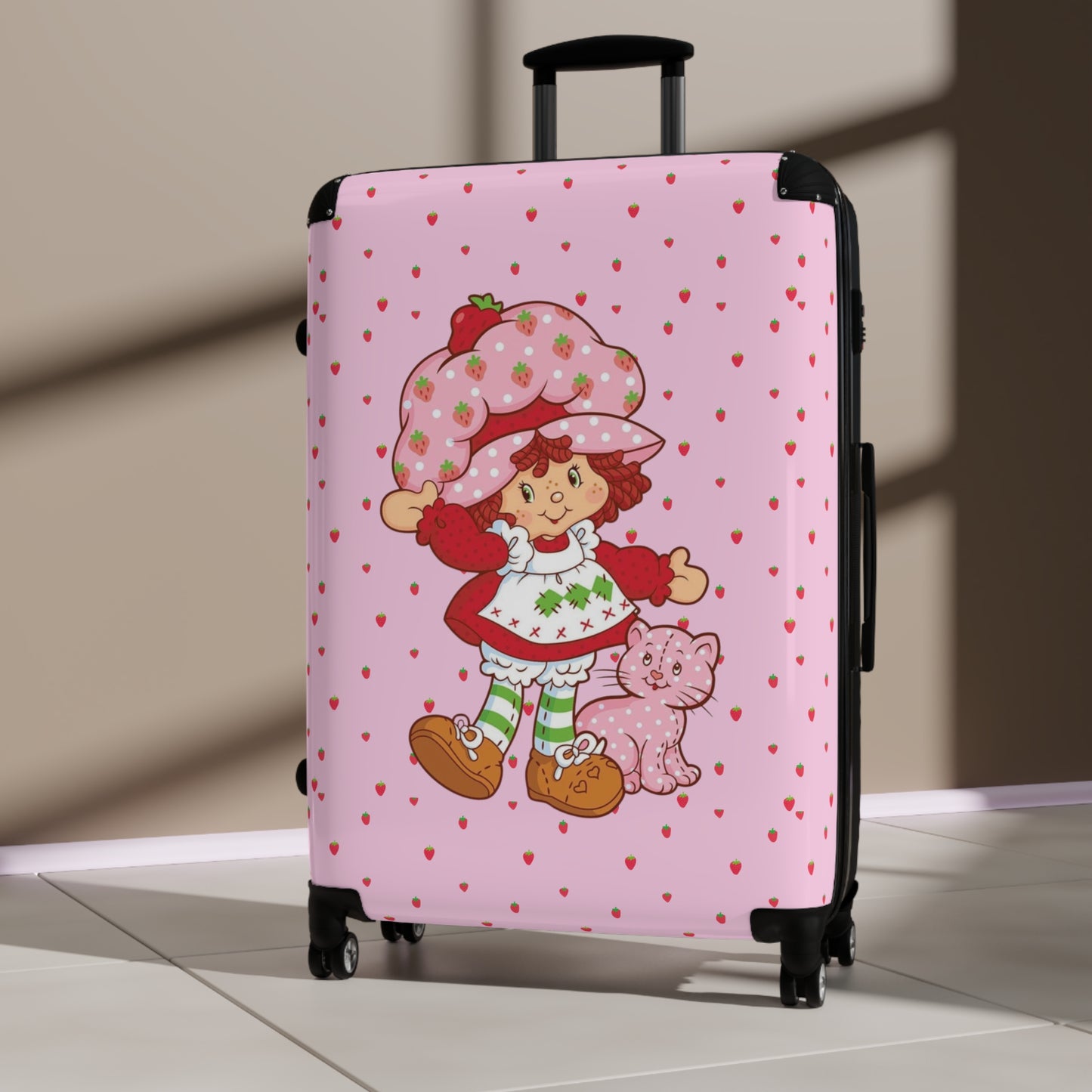 Strawberry Shortcake Rolling Suitcase, 3 Sizes