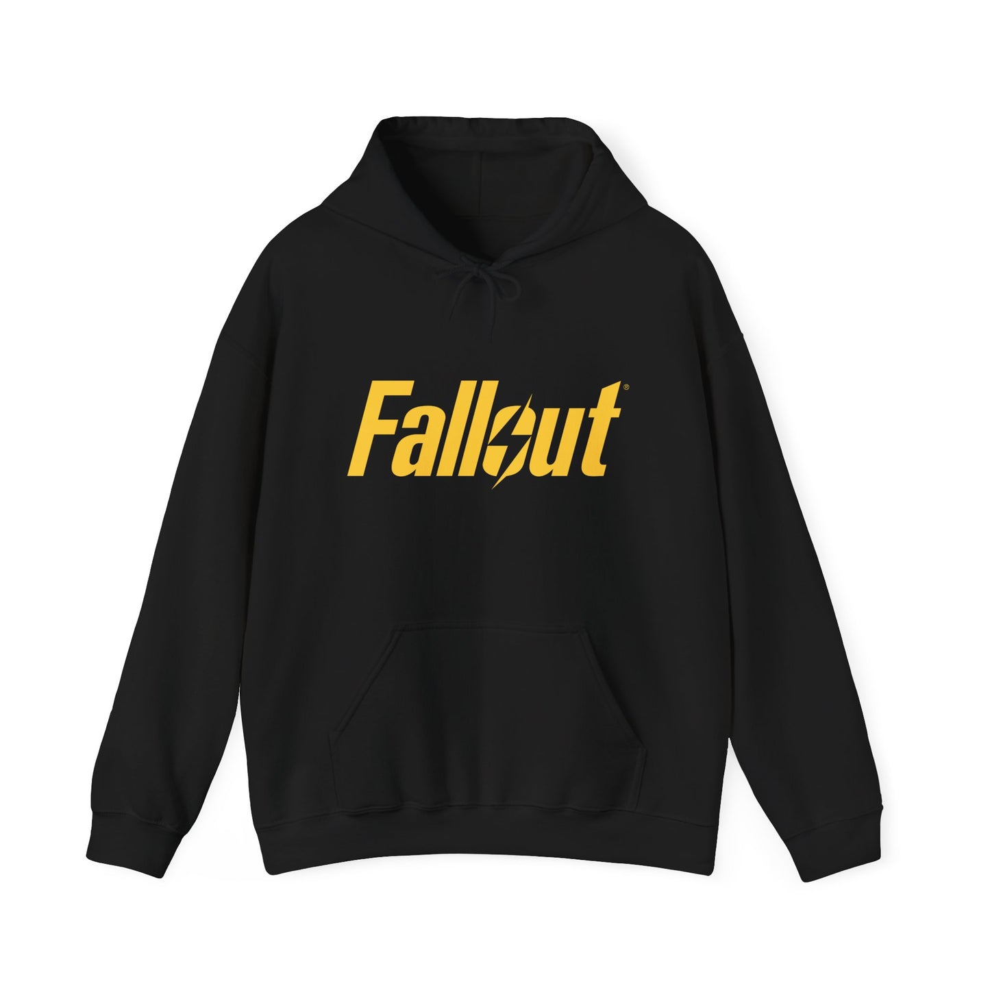 Fallout Logo Unisex Black Hoodie | up to Plus Size 5X