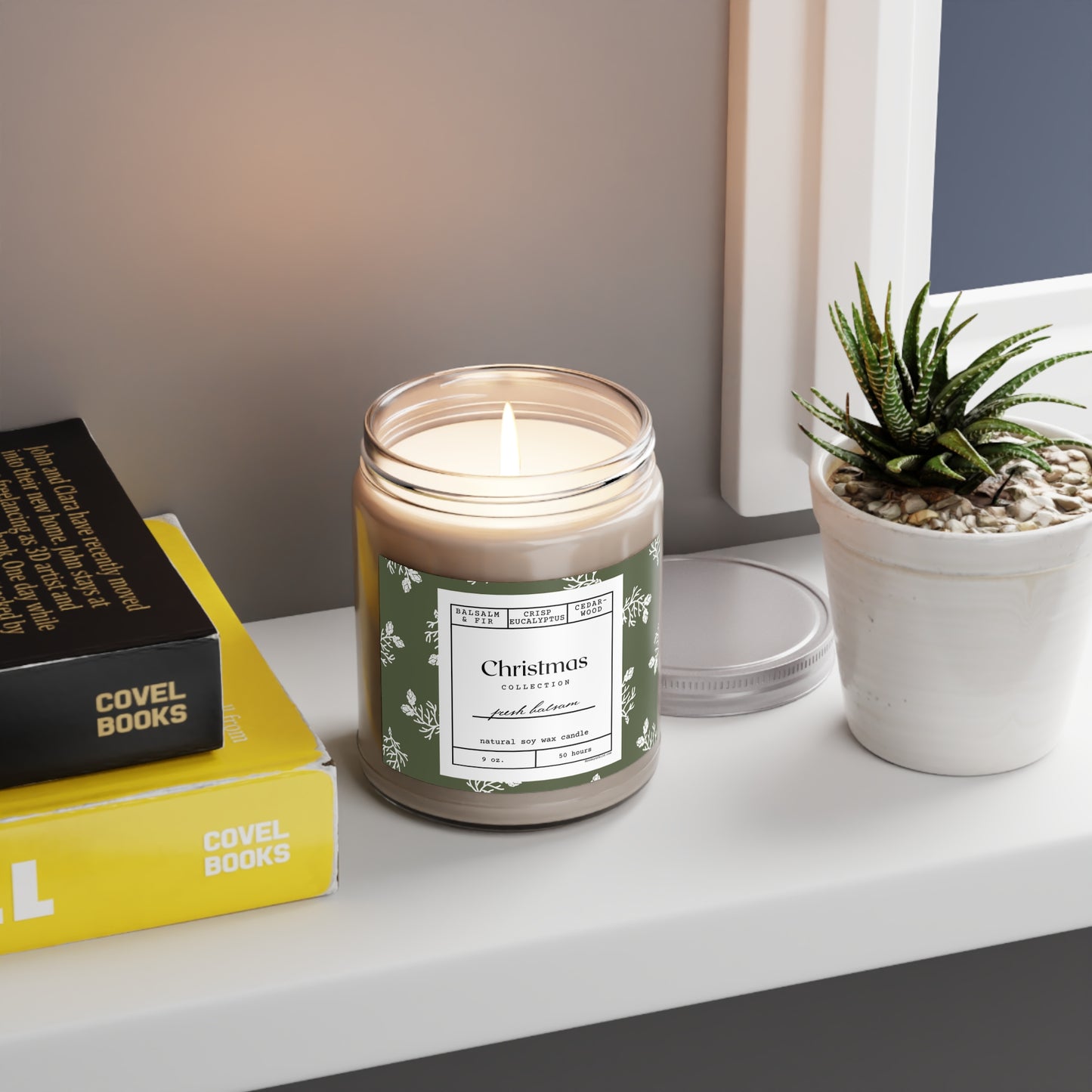 Fresh Balsam Natural Soy Candle with Lid, 9oz