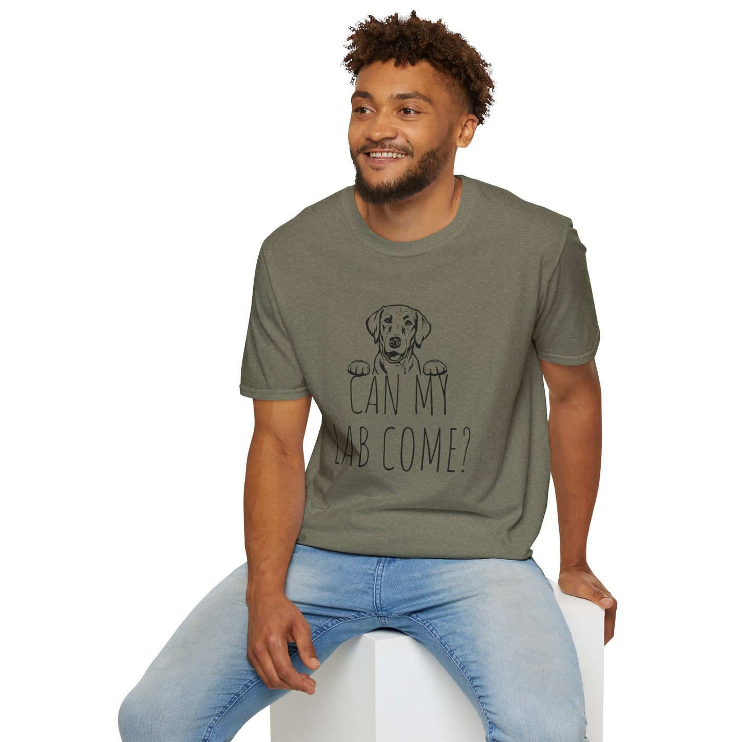 "Can My Lab Come?" Unisex Dog Lover's T-Shirt