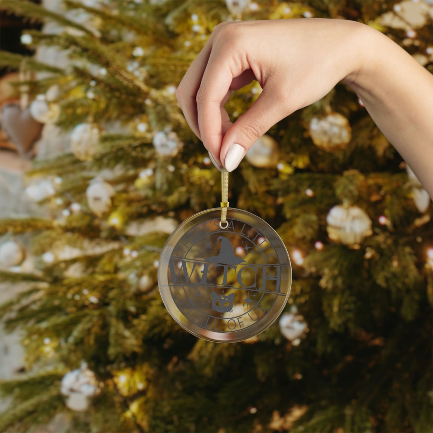 Witchy Glass Ornament