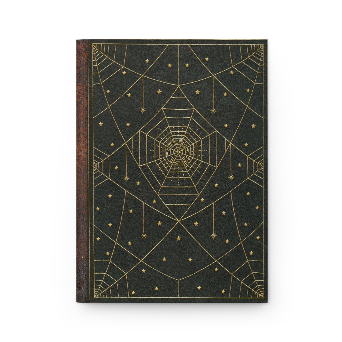 Gold Spiderwebs Hardcover Lined Journal