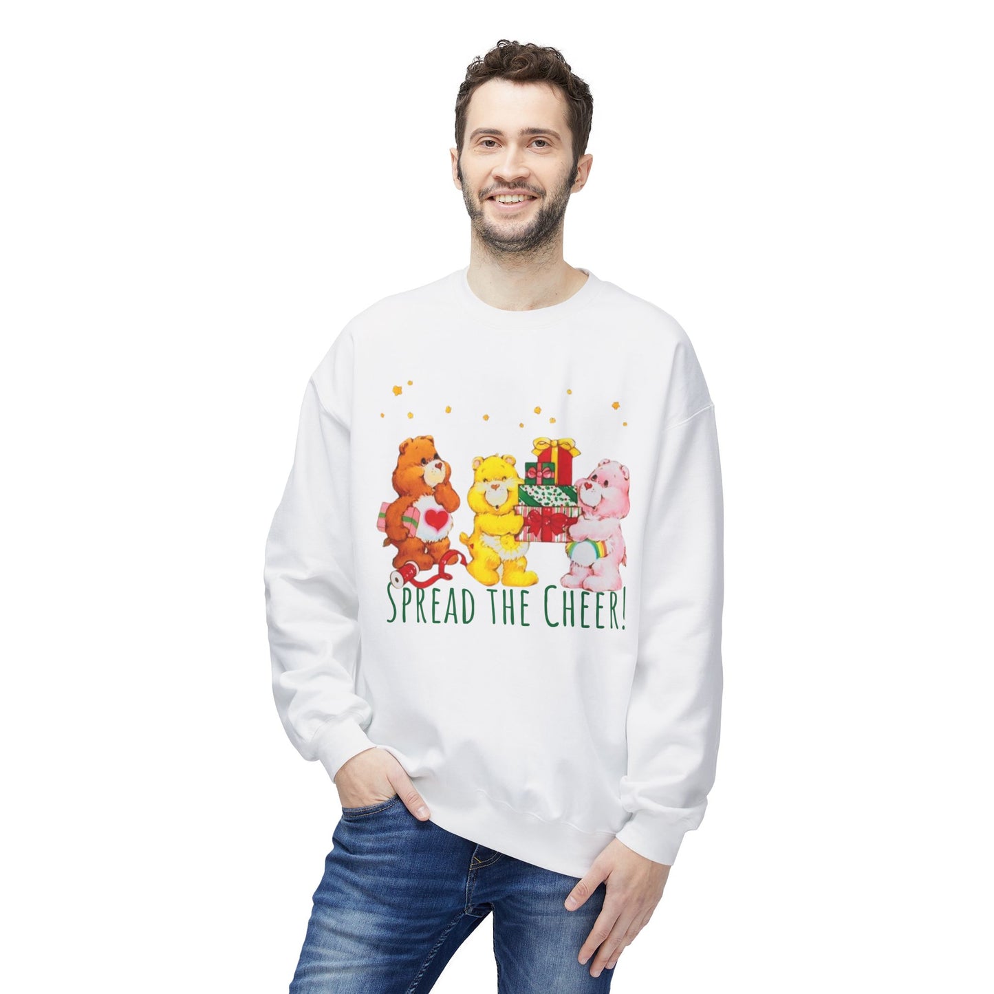 Vintage Care Bears ‘Spread the Cheer’ Holiday Crewneck Sweatshirt