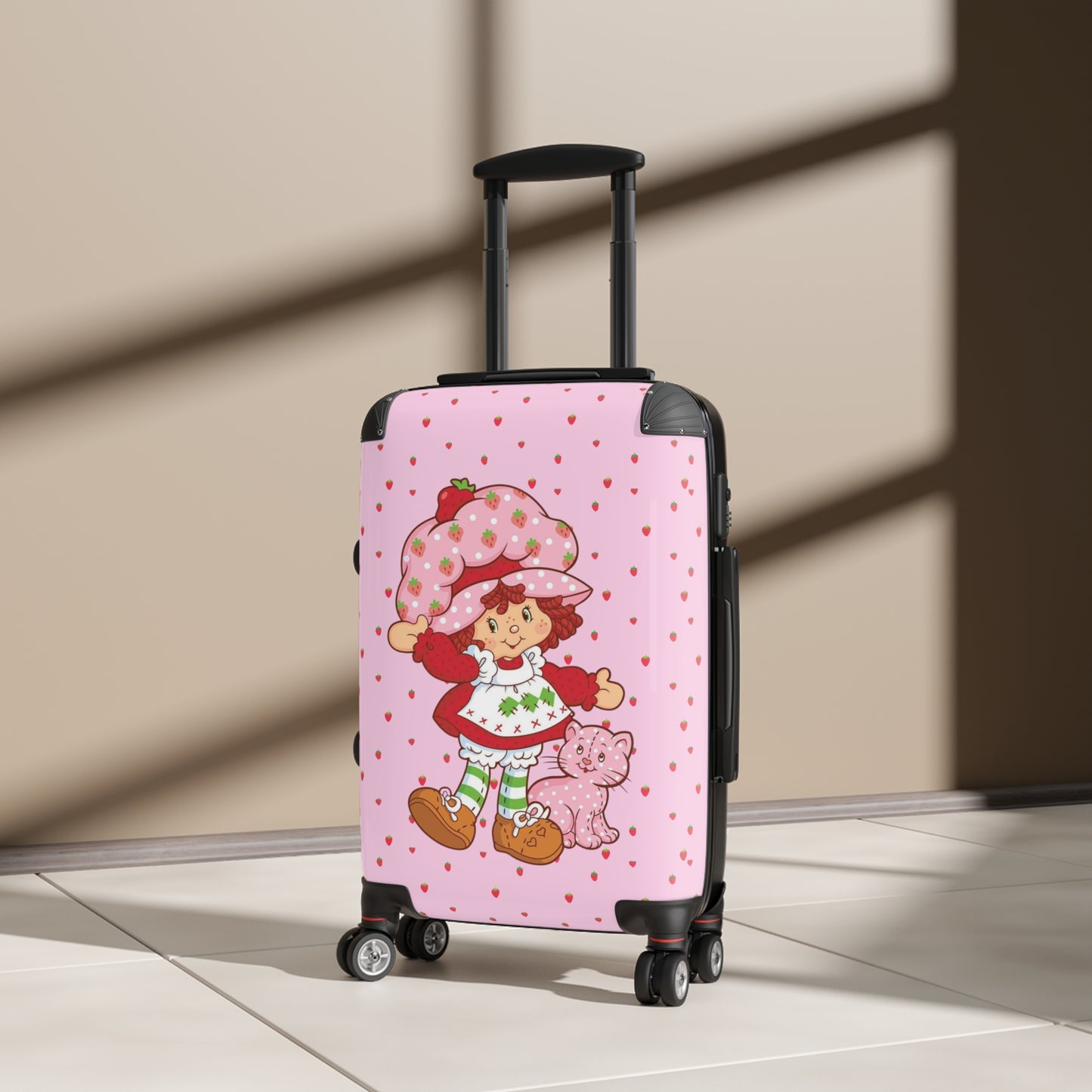 Strawberry Shortcake Rolling Suitcase, 3 Sizes