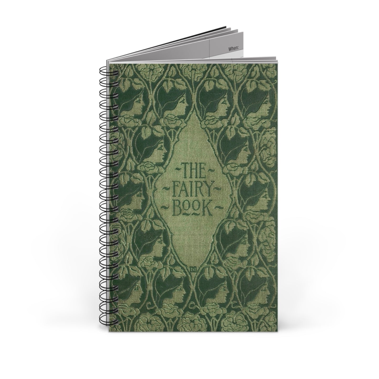 Green Fairy Spiral Notebook | Blank, Dot Grid, Lined, Task