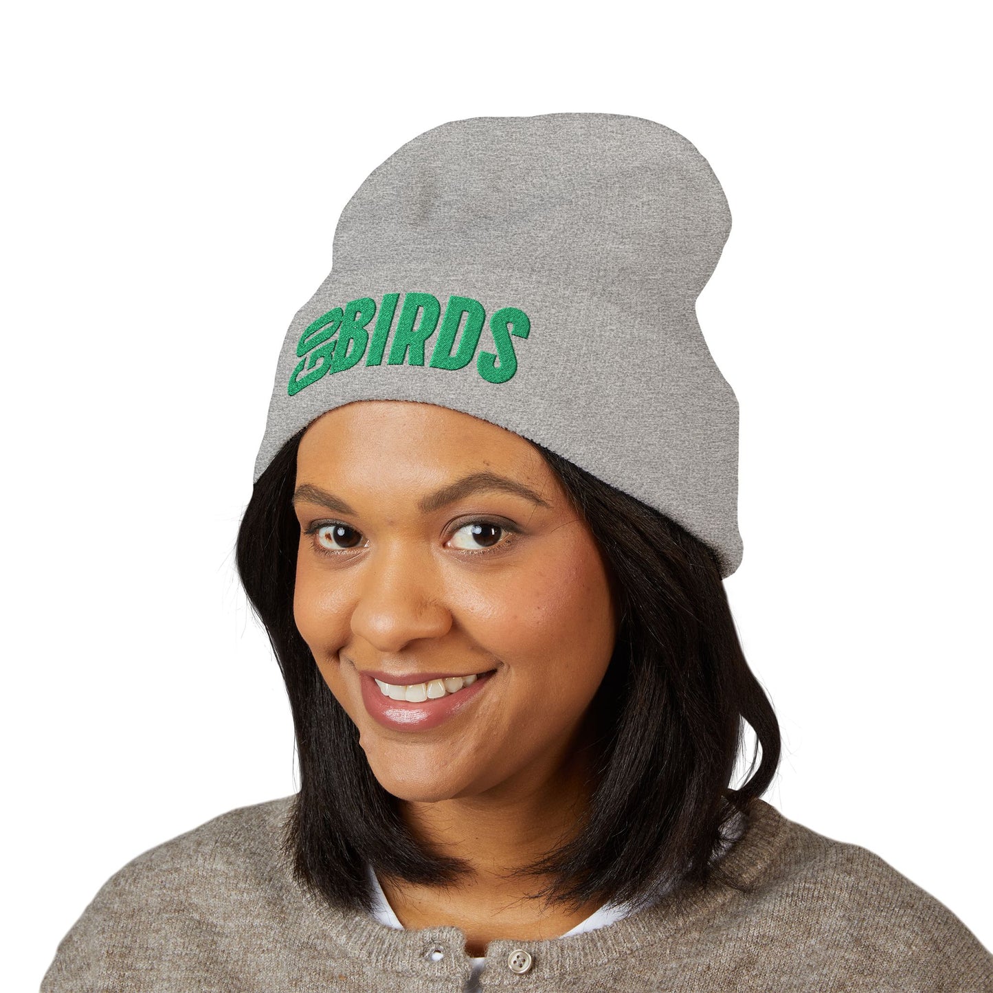 Eagles Embroidered 'Go Birds' Cuffed Beanie
