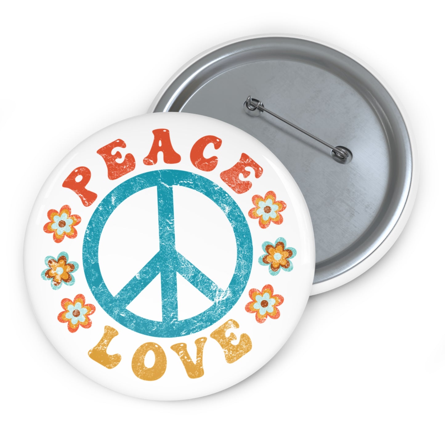 PEACE & LOVE Statement Pin