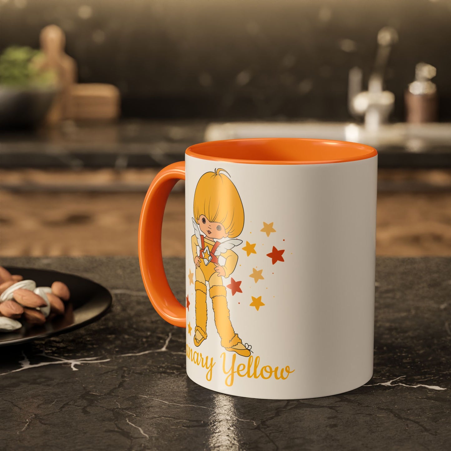 Rainbow Brite Color Kids Ceramic Mug - Canary Yellow, 11oz