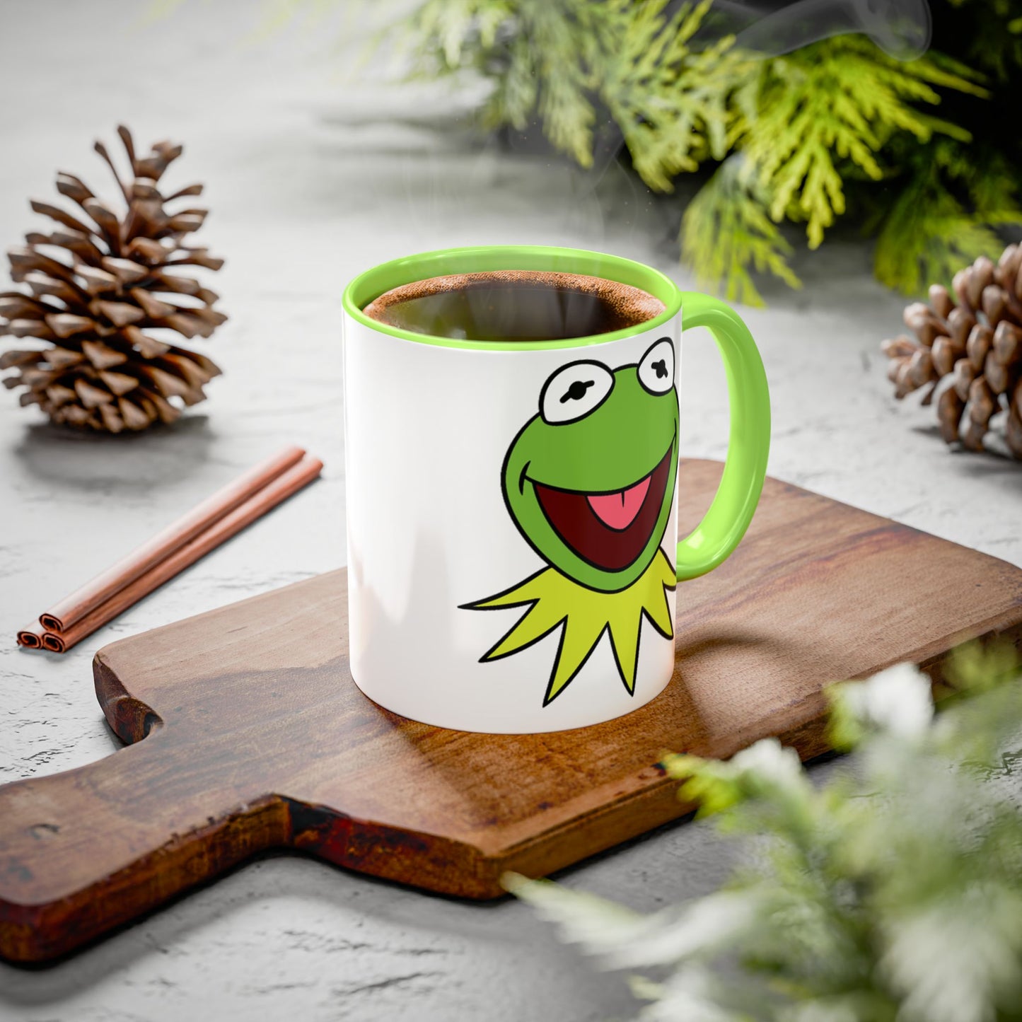 The Muppets Color Accent Coffee Mug (11oz/15oz) - Kermit