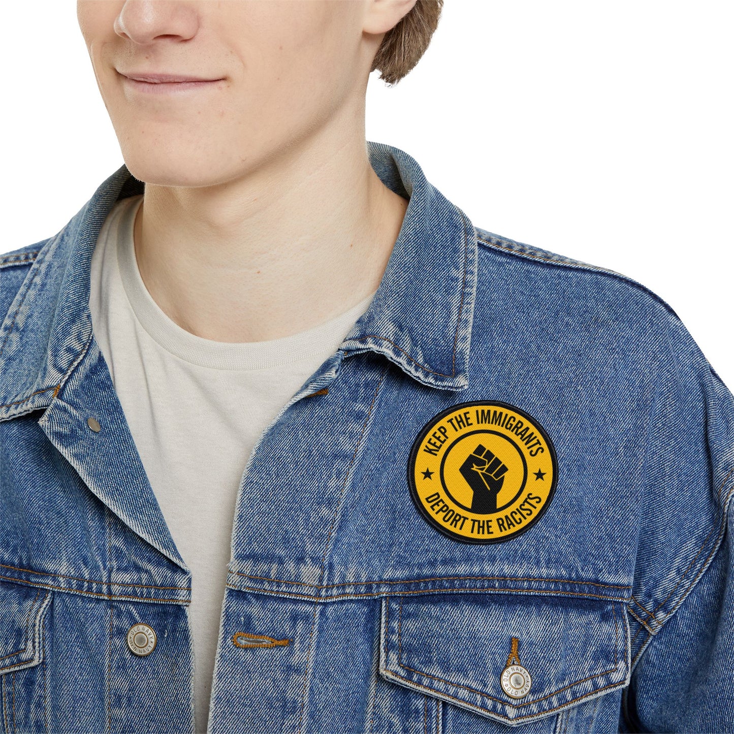 Iron-On Patch - DEPORT THE RACISTS
