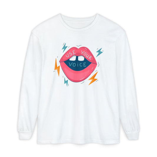 “Use Your Voice” Long Sleeve Unisex Tee