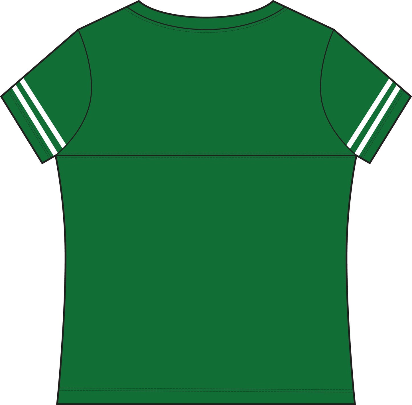 Eagles Women's Football V‑Neck Tee — Green Game Day Jersey