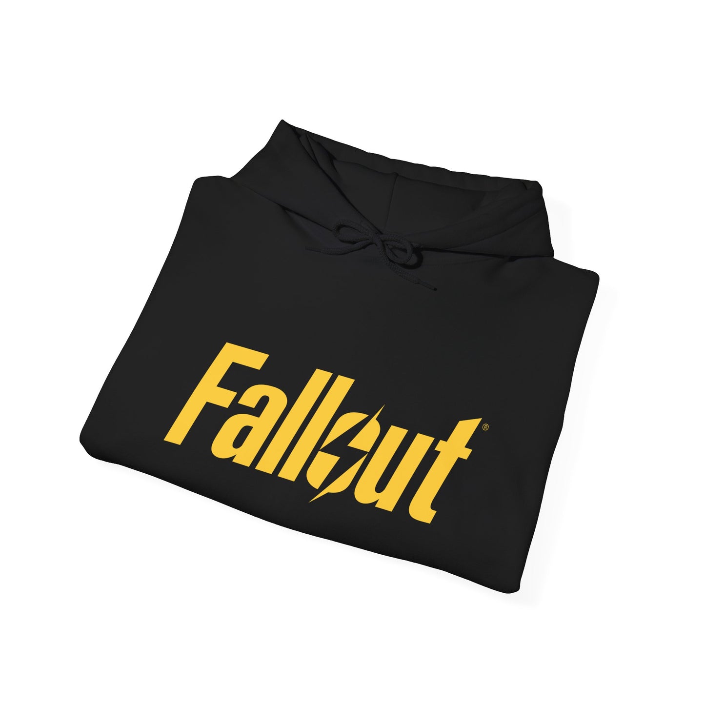 Fallout Logo Unisex Black Hoodie | up to Plus Size 5X