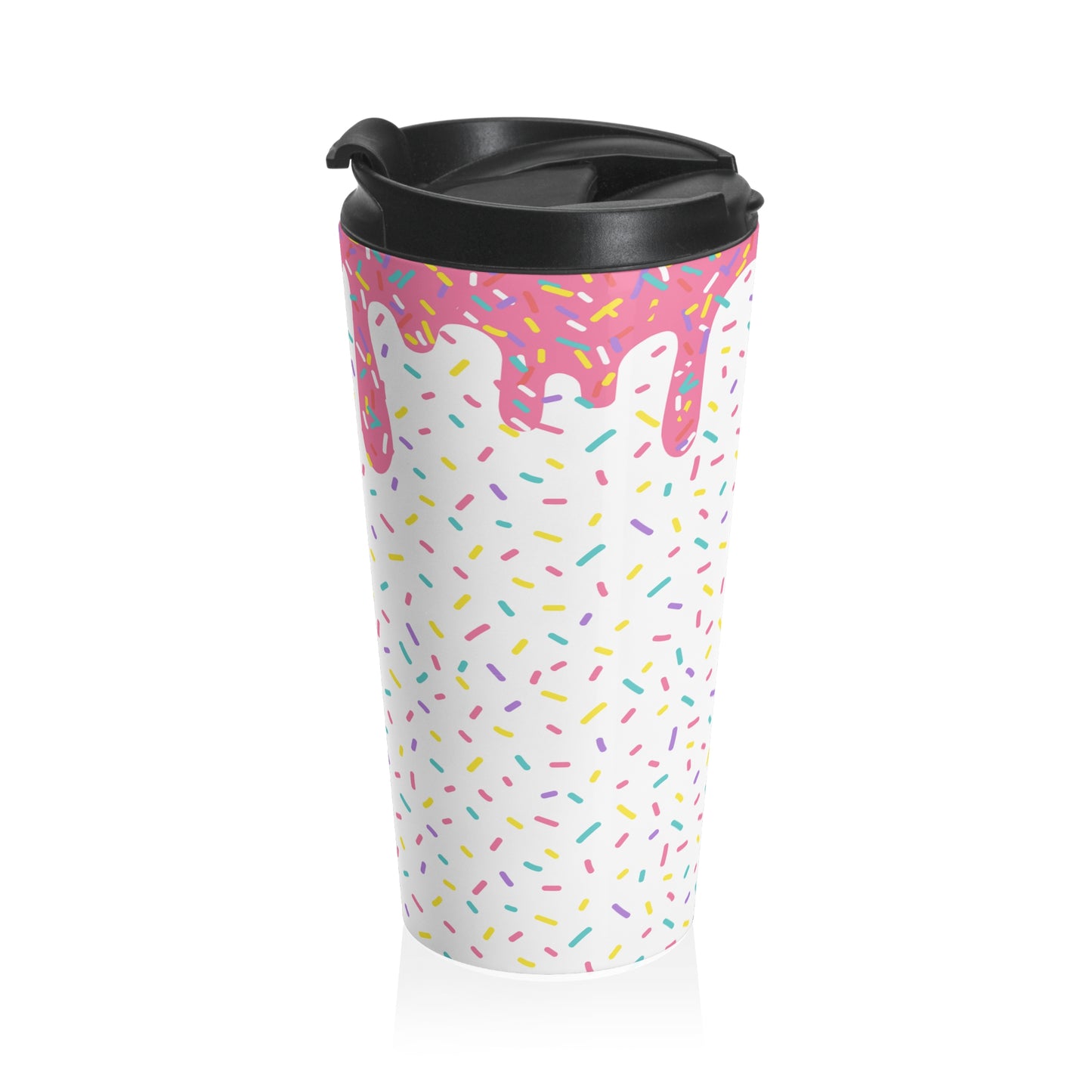 Rainbow Sprinkles 15oz. Travel Mug