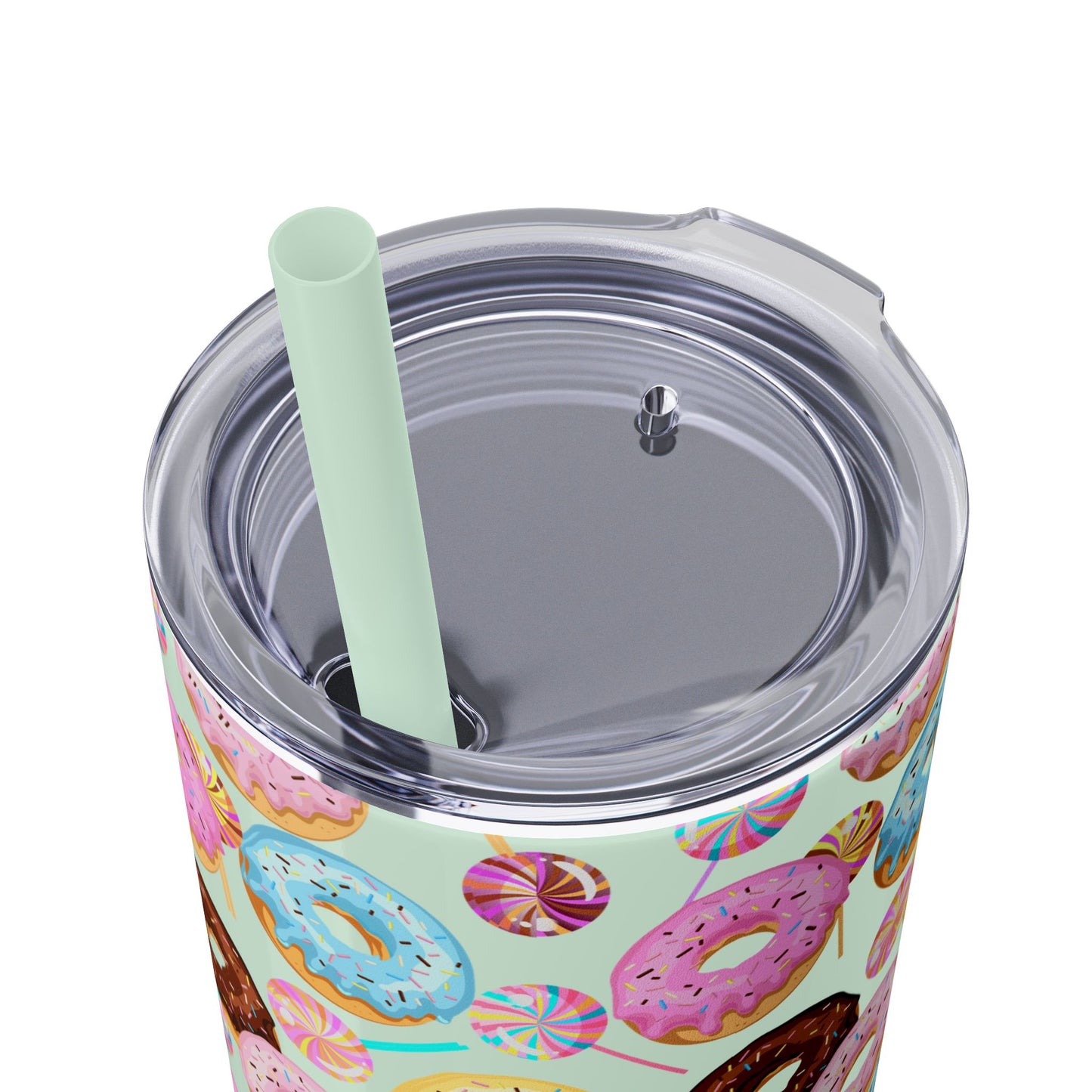 Sprinkled Donuts Skinny Tumbler | Multiple Colors