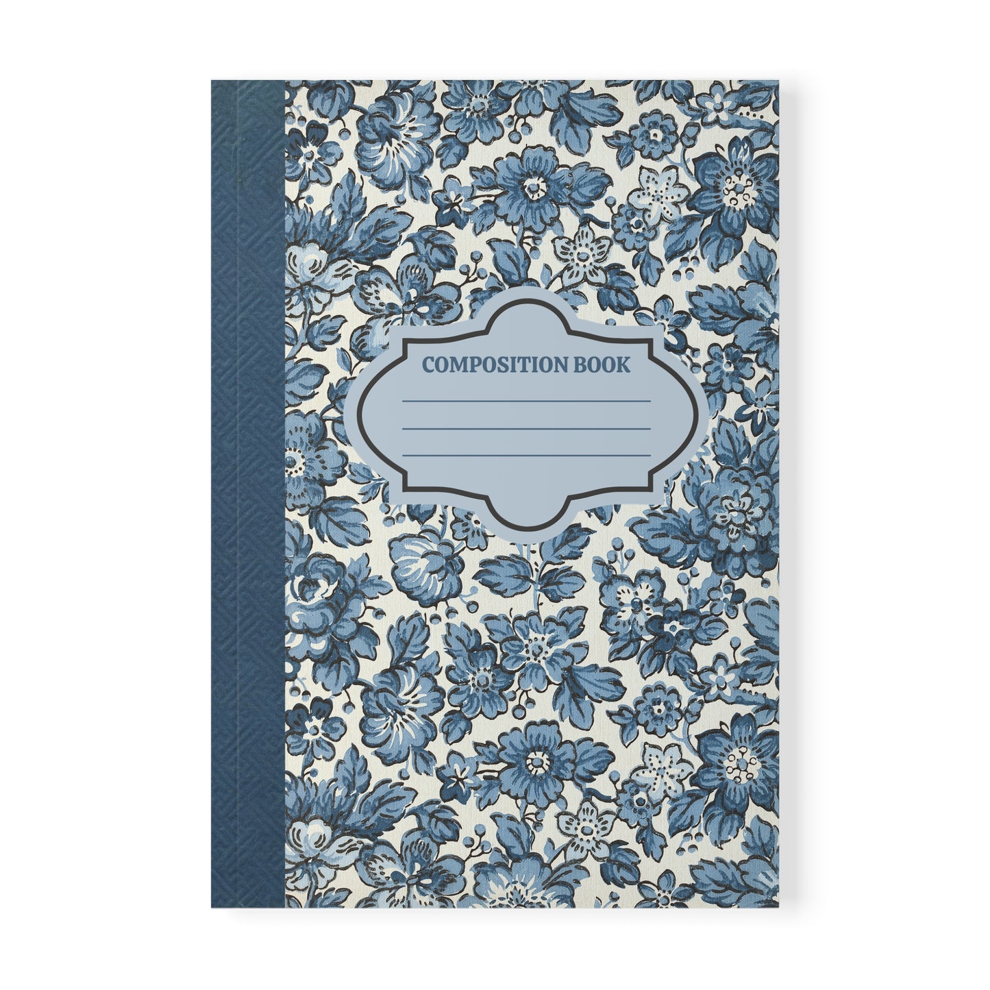 Softcover Notebook - Blue Posies