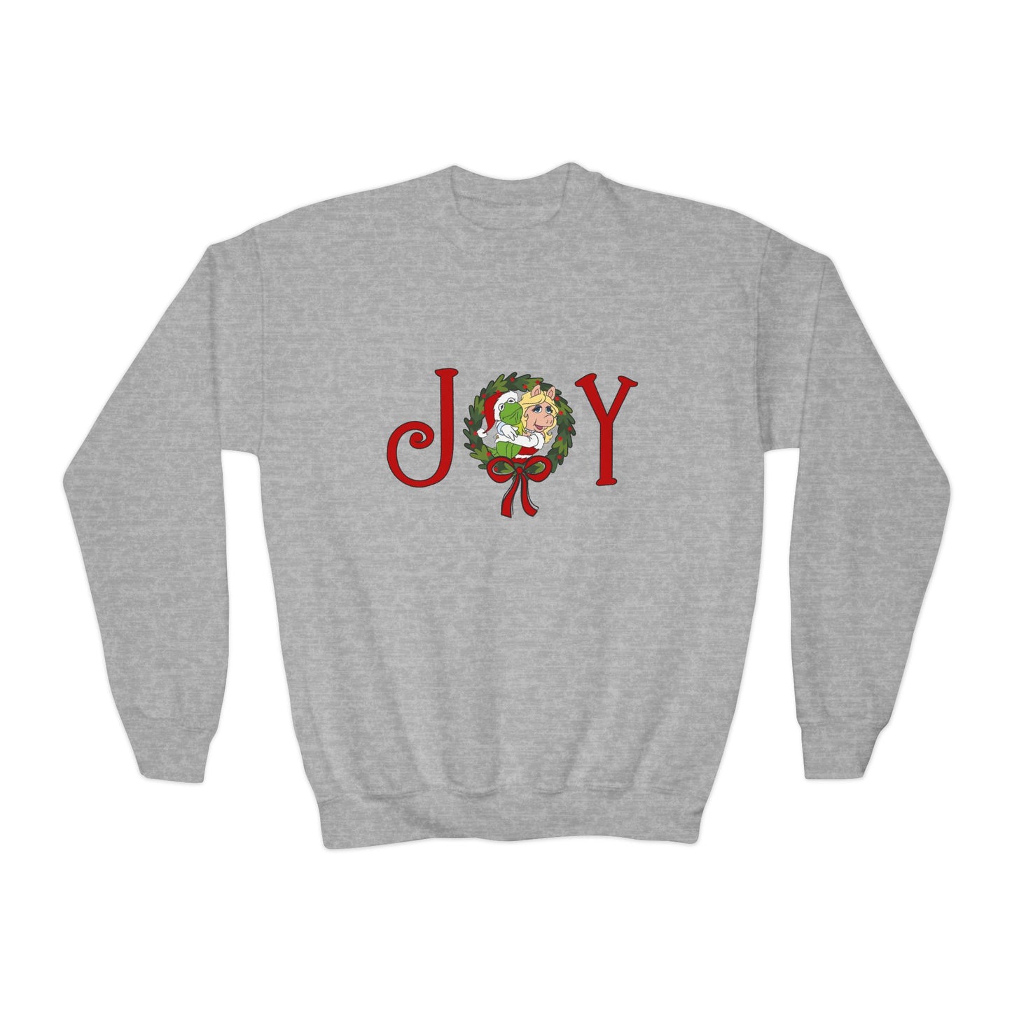 Kermit & Miss Piggy JOY Christmas Youth Crewneck Sweatshirt