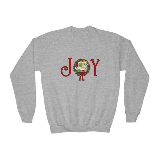 Kermit & Miss Piggy JOY Christmas Youth Crewneck Sweatshirt