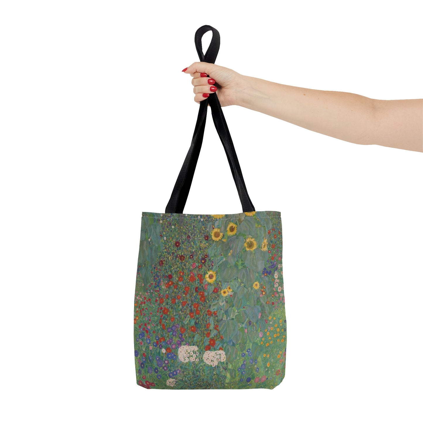 Klimt’s “Farm Garden with Sunflowers” Tote Bag