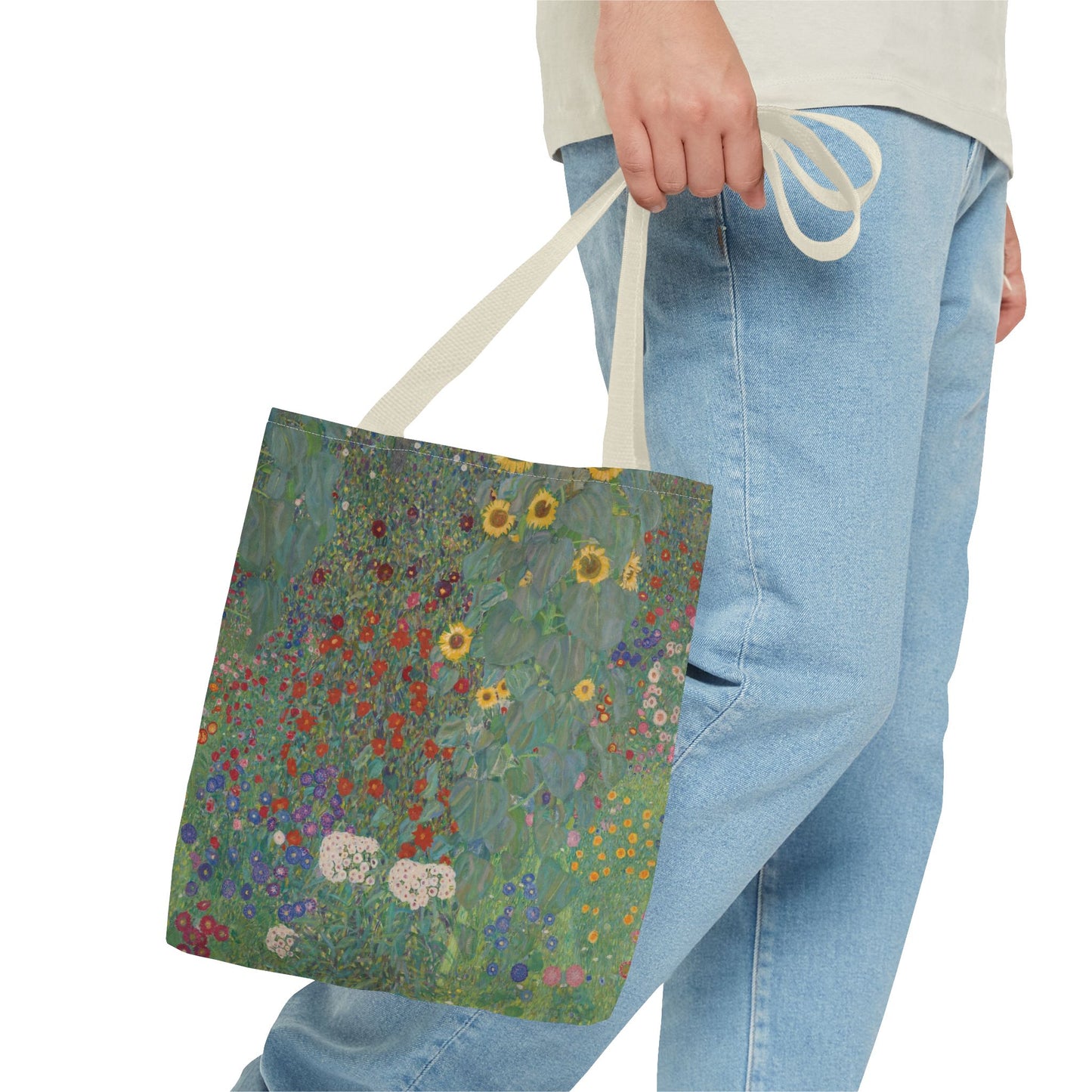 Klimt’s “Farm Garden with Sunflowers” Tote Bag