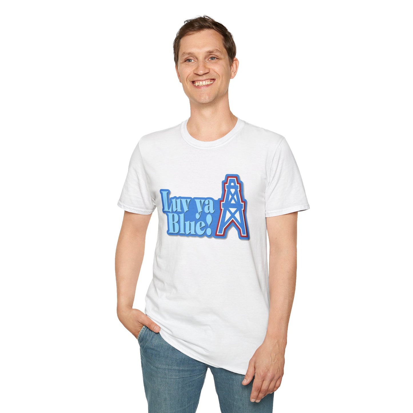 Houston Oilers ‘Luv Ya Blue’ Unisex Tee