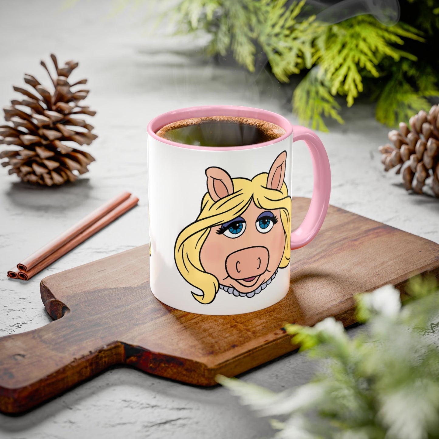 The Muppets Color Accent Mug (11oz & 15oz) – Miss Piggy