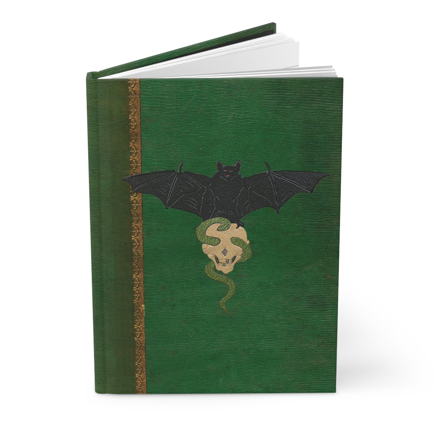 Bat & Skull Hardcover Lined Journal