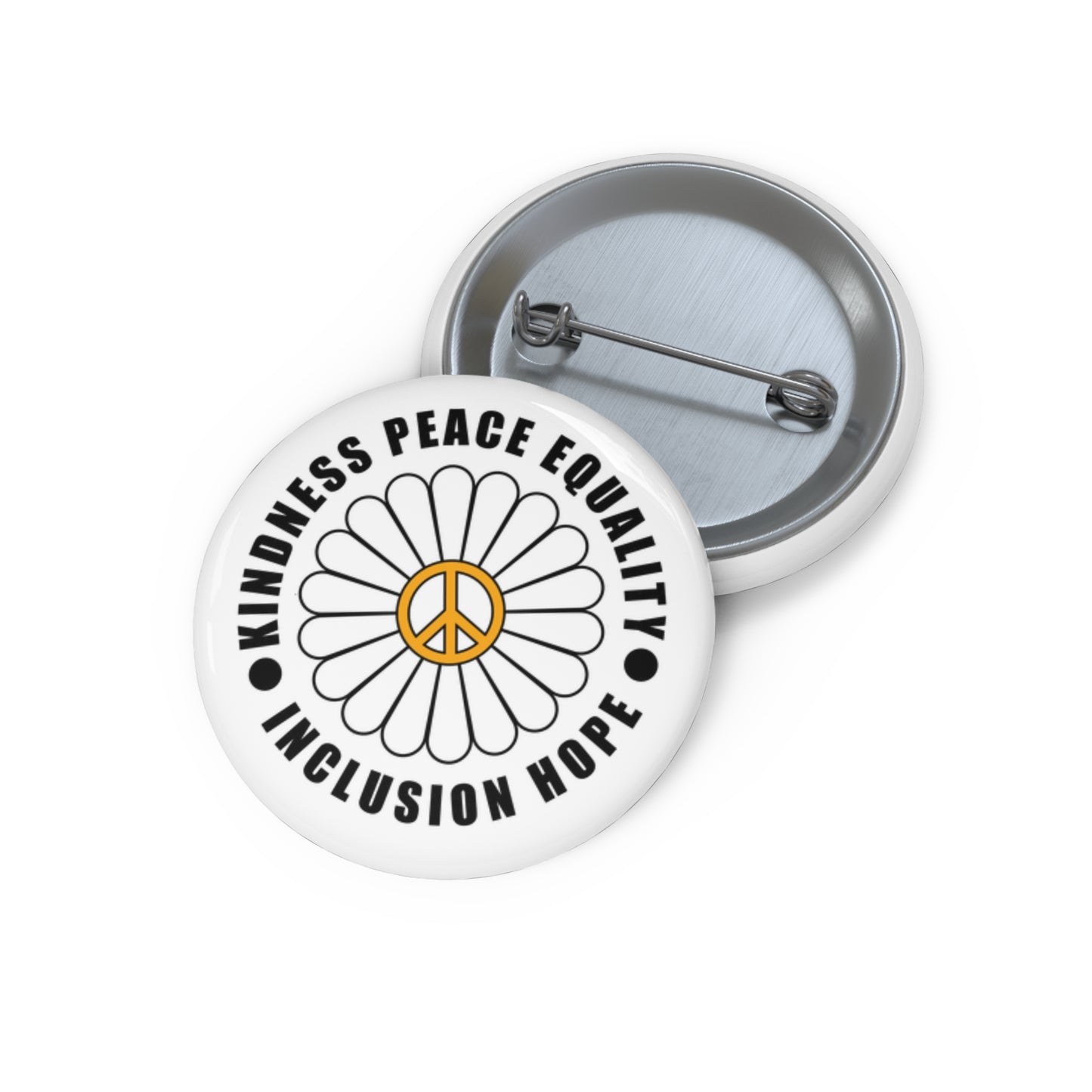 Statement Pins - PEACE & KINDNESS [white]