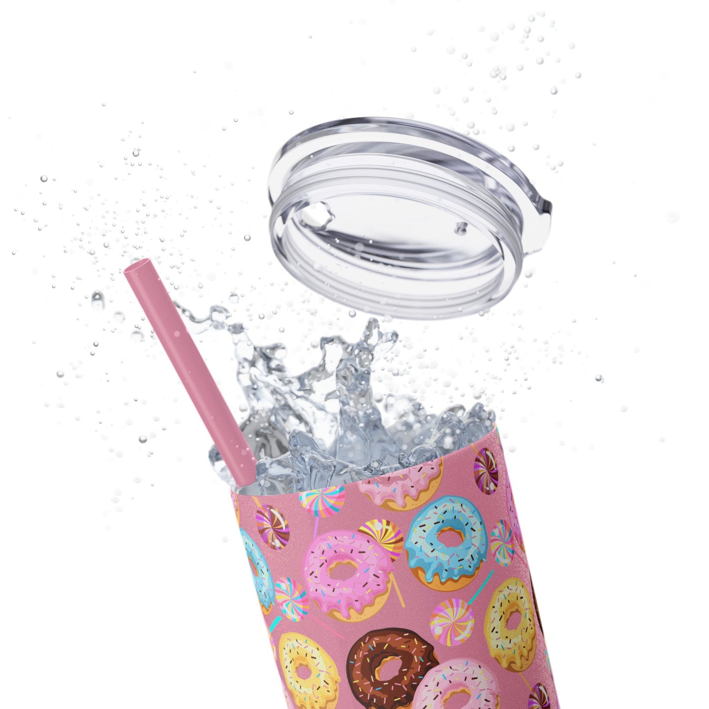 Sprinkled Donuts Skinny Tumbler | Multiple Colors