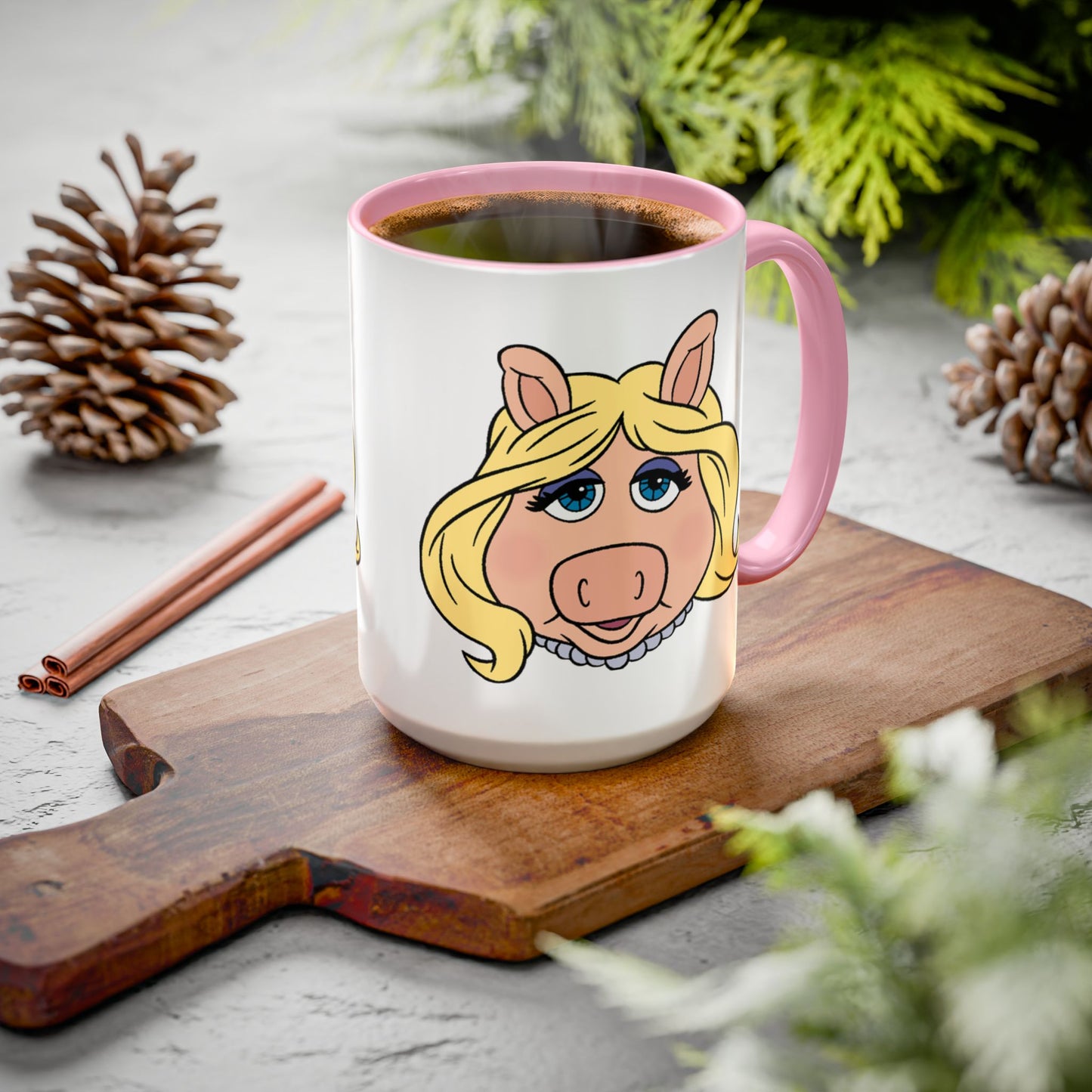 The Muppets Color Accent Mug (11oz & 15oz) – Miss Piggy
