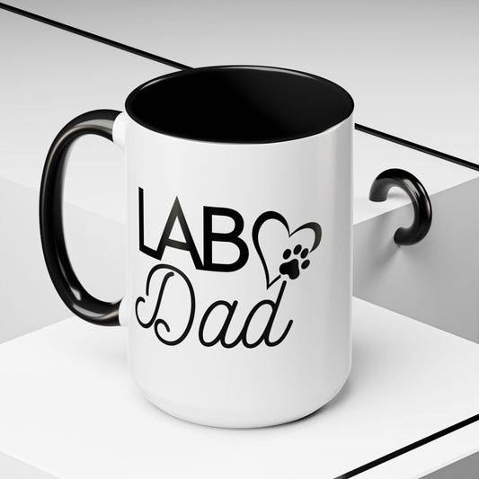 LAB DAD Accent Coffee Mug, 15 oz