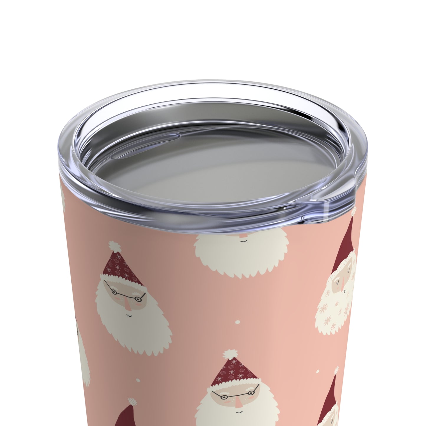 Holiday Tumbler 20oz, Pink Santa