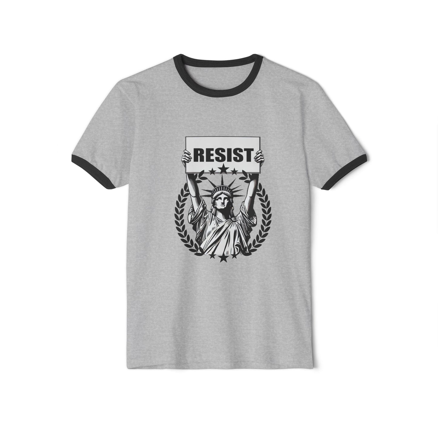 Lady Liberty RESIST Unisex Ringer Tee