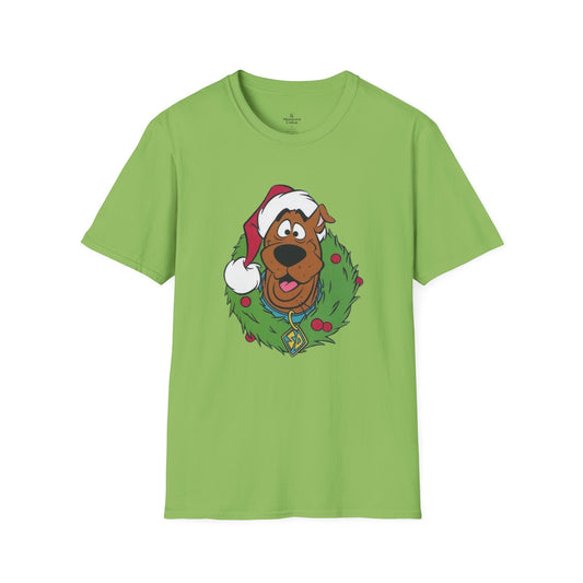 Scooby-Doo Holiday Tee — Festive Wreath & Scooby Santa