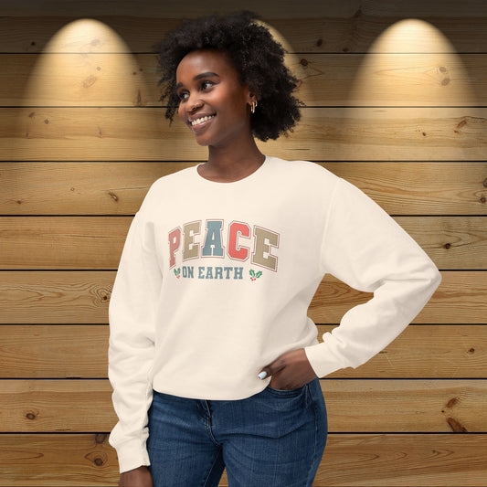 Christmas Unisex Sweatshirt: ‘Peace on Earth, Goodwill to Men’