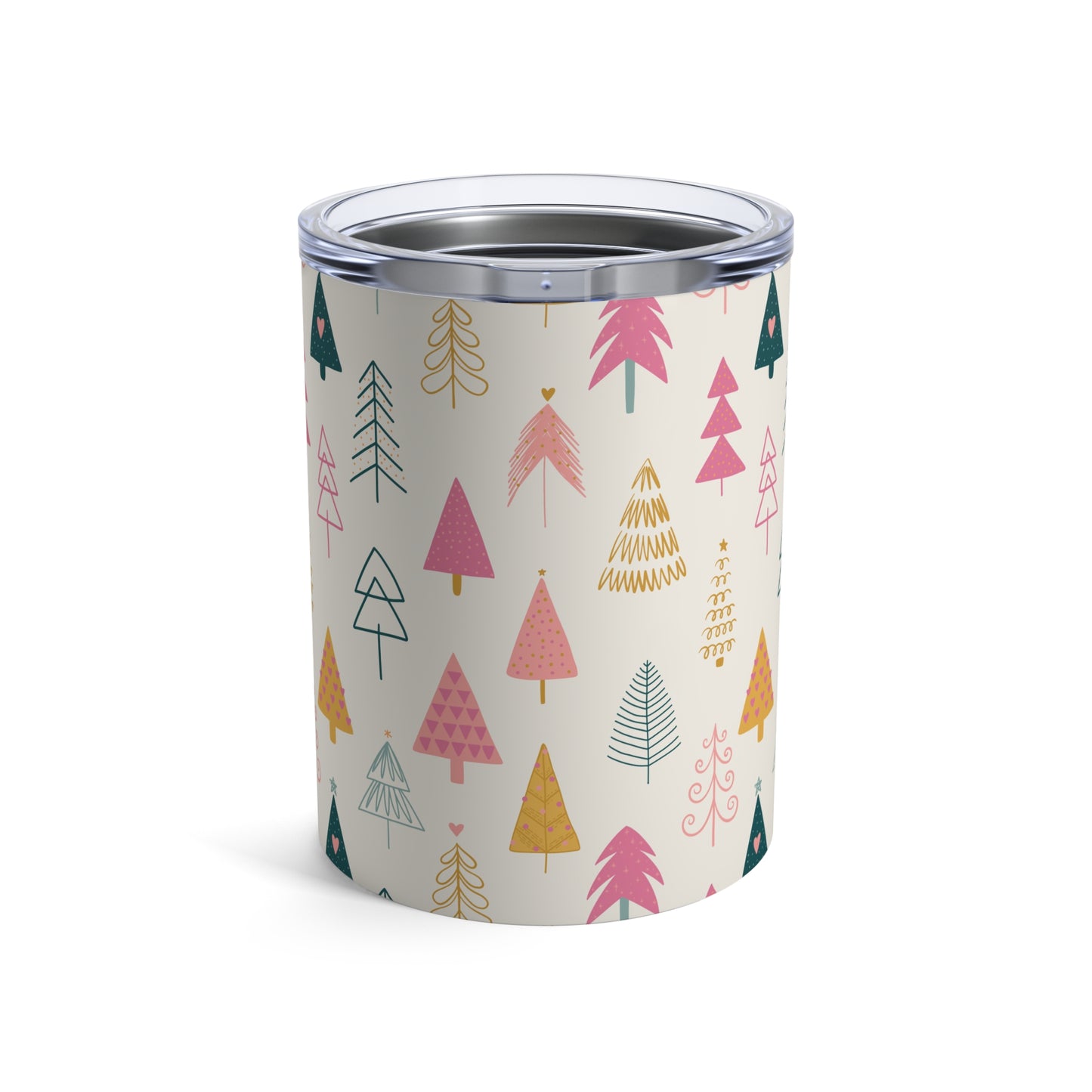 Rocks Tumbler, 10 oz - Whimsy Christmas Trees