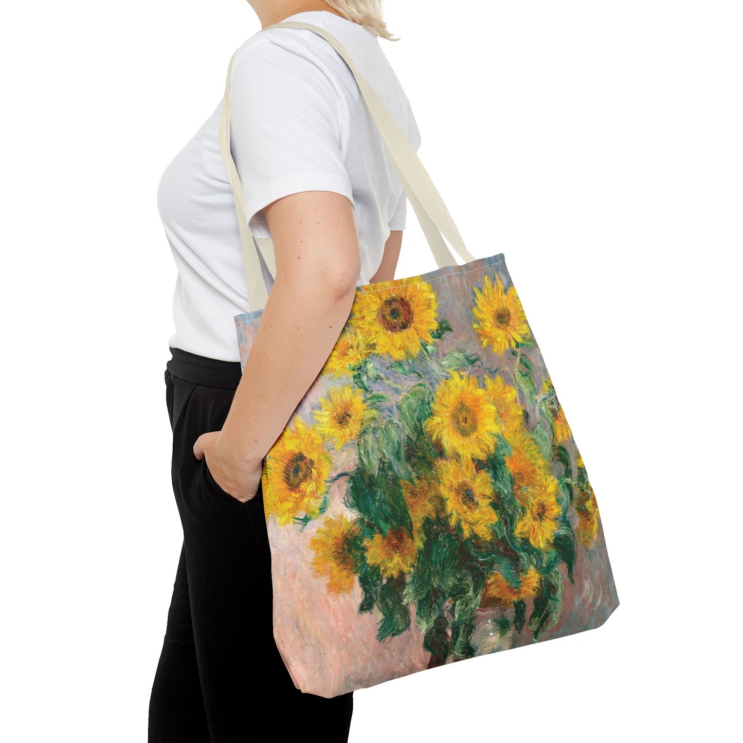 Monet’s Sunflowers Tote Bag