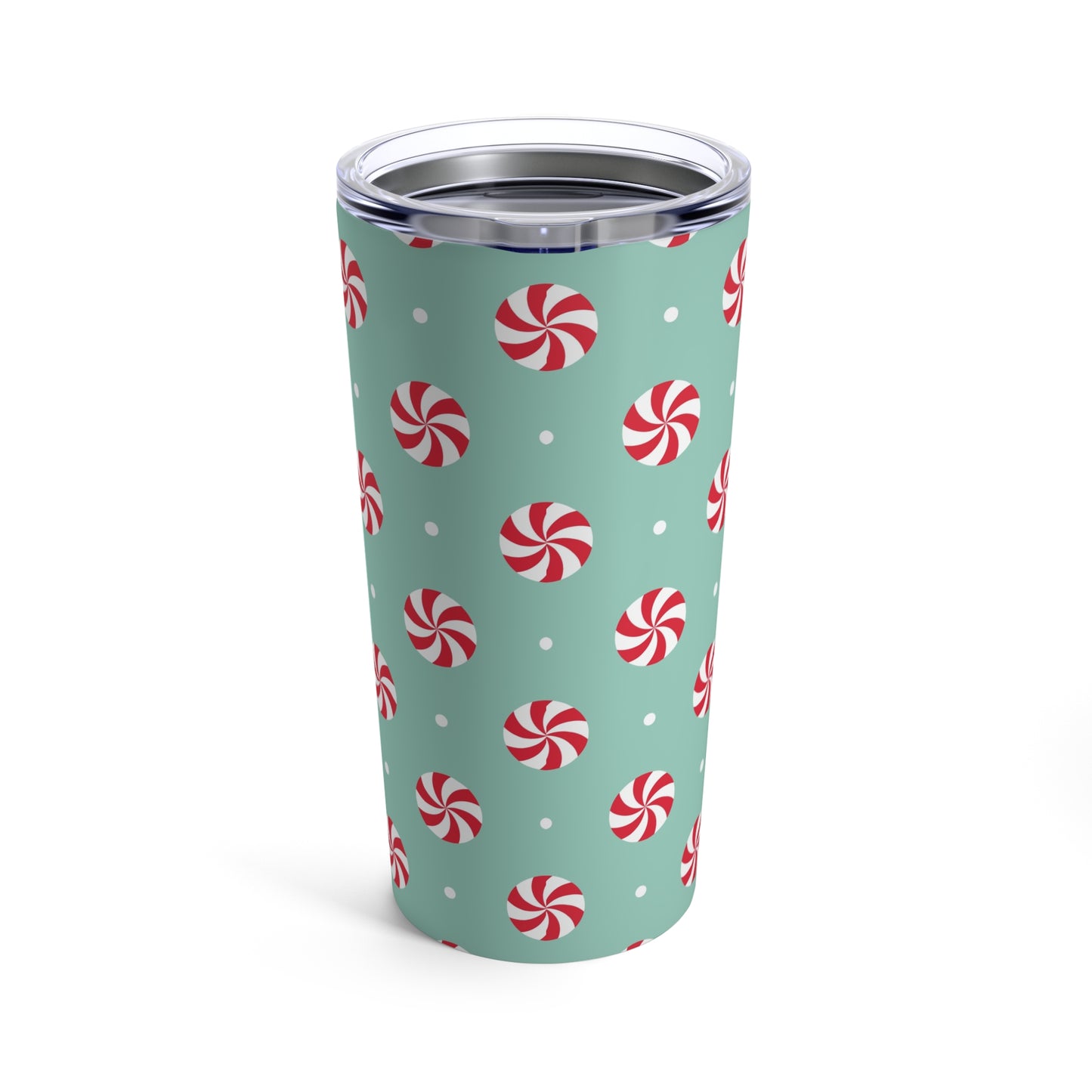 Holiday Tumbler, 20oz - Peppermint Swirl Candies