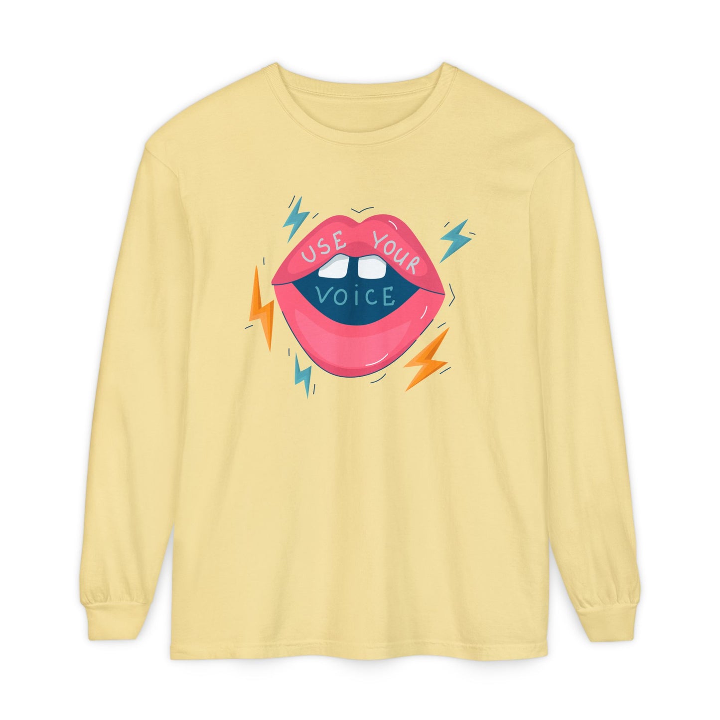 ‘Use Your Voice…’ Unisex Long Sleeve Tee