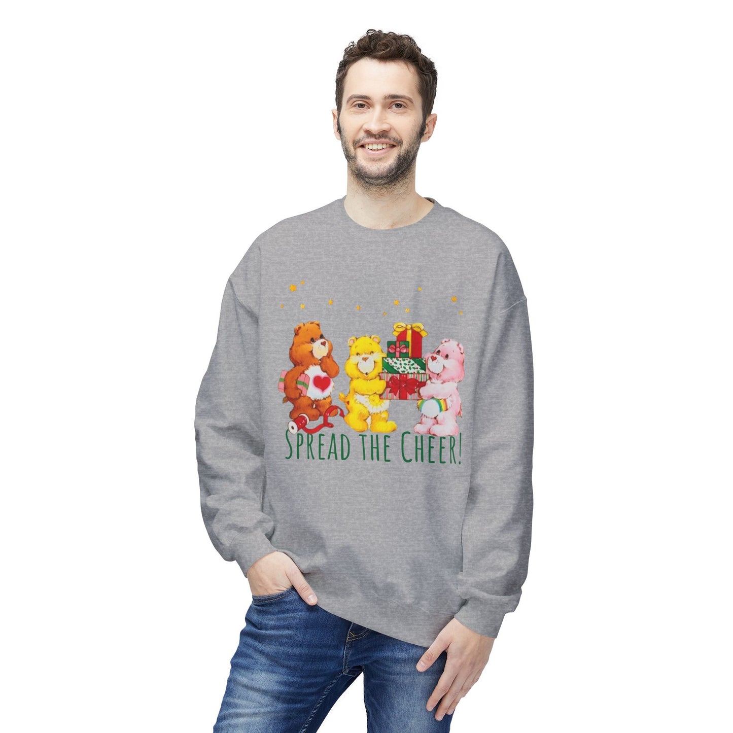 Vintage Care Bears ‘Spread the Cheer’ Holiday Crewneck Sweatshirt