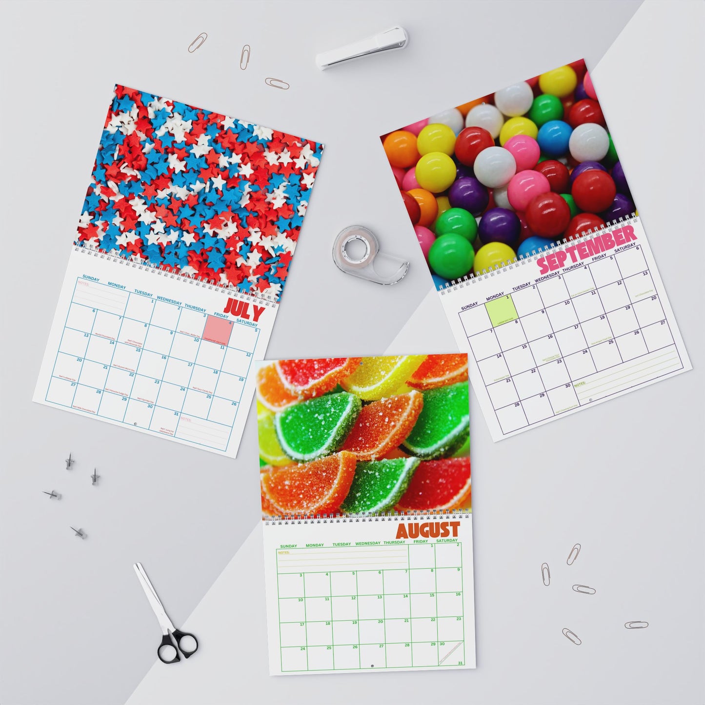 2025 Monthly Wall Calendar - I Want Candy!