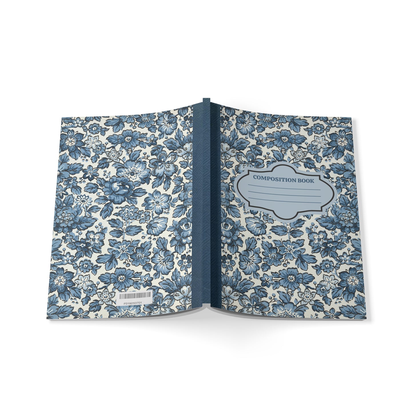 Blue Posies Softcover Notebook