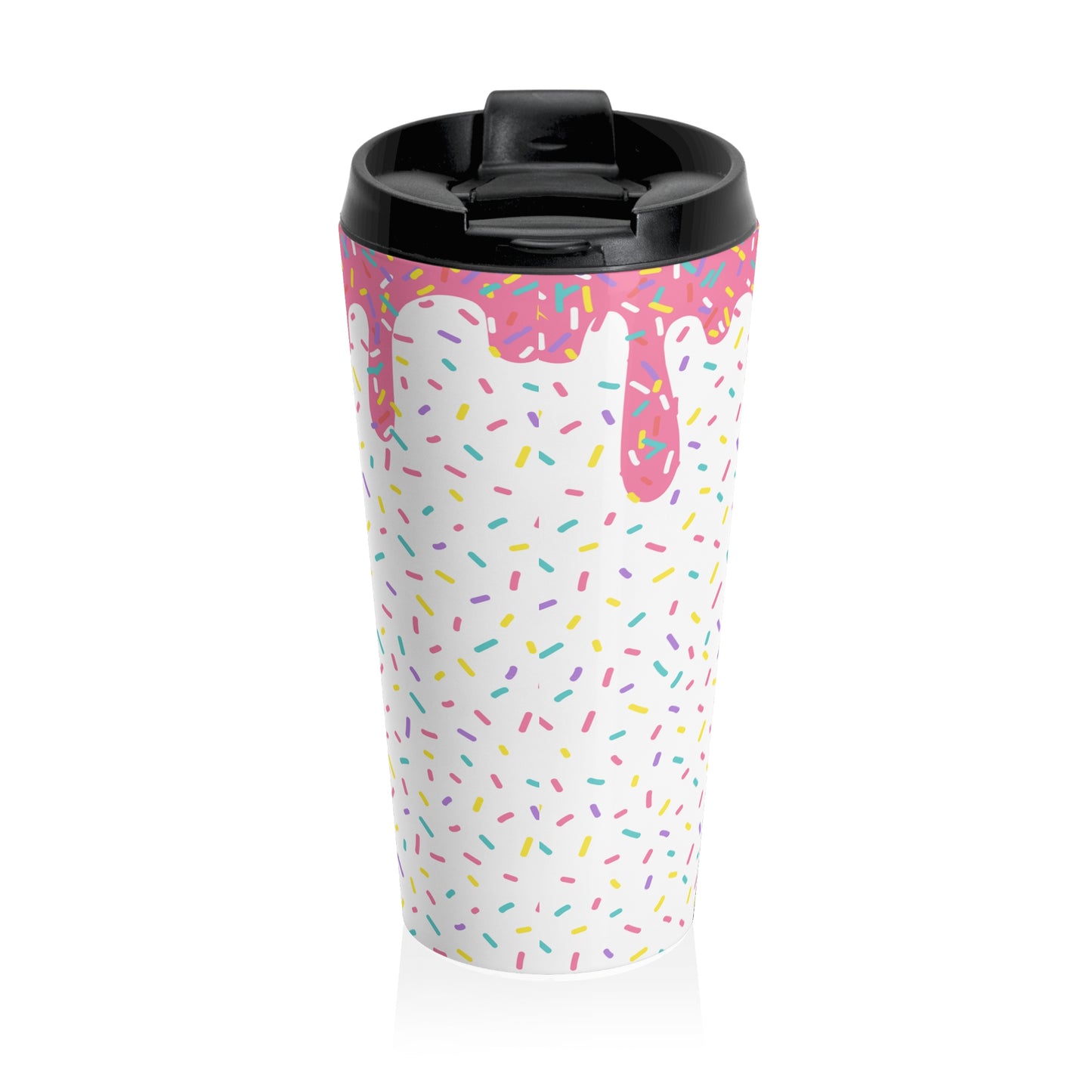 Rainbow Sprinkles 15oz. Travel Mug