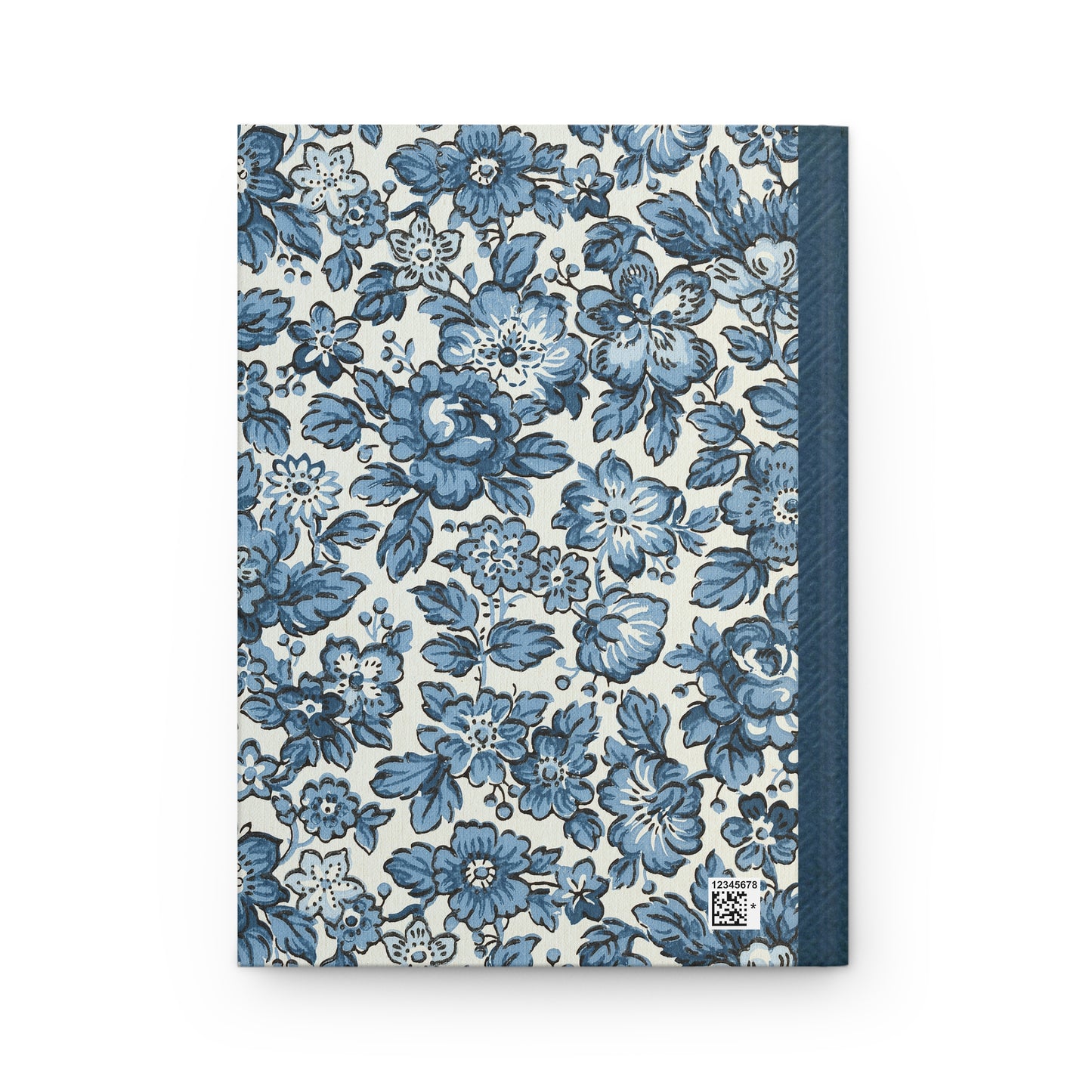 Blue Posies Hardcover Journal