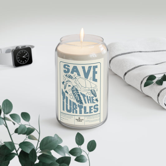 Eco-Friendly Scented Candle - 'Save the Turtles'
