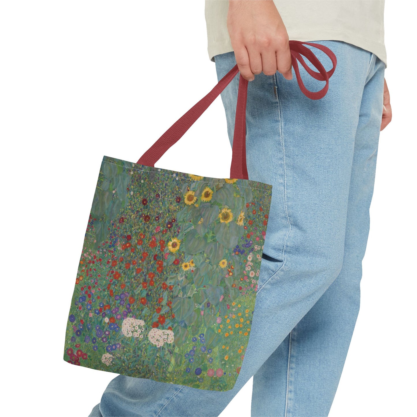 Klimt’s “Farm Garden with Sunflowers” Tote Bag